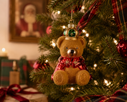 Heritage Teddy Bear Collectible Christmas Ornament