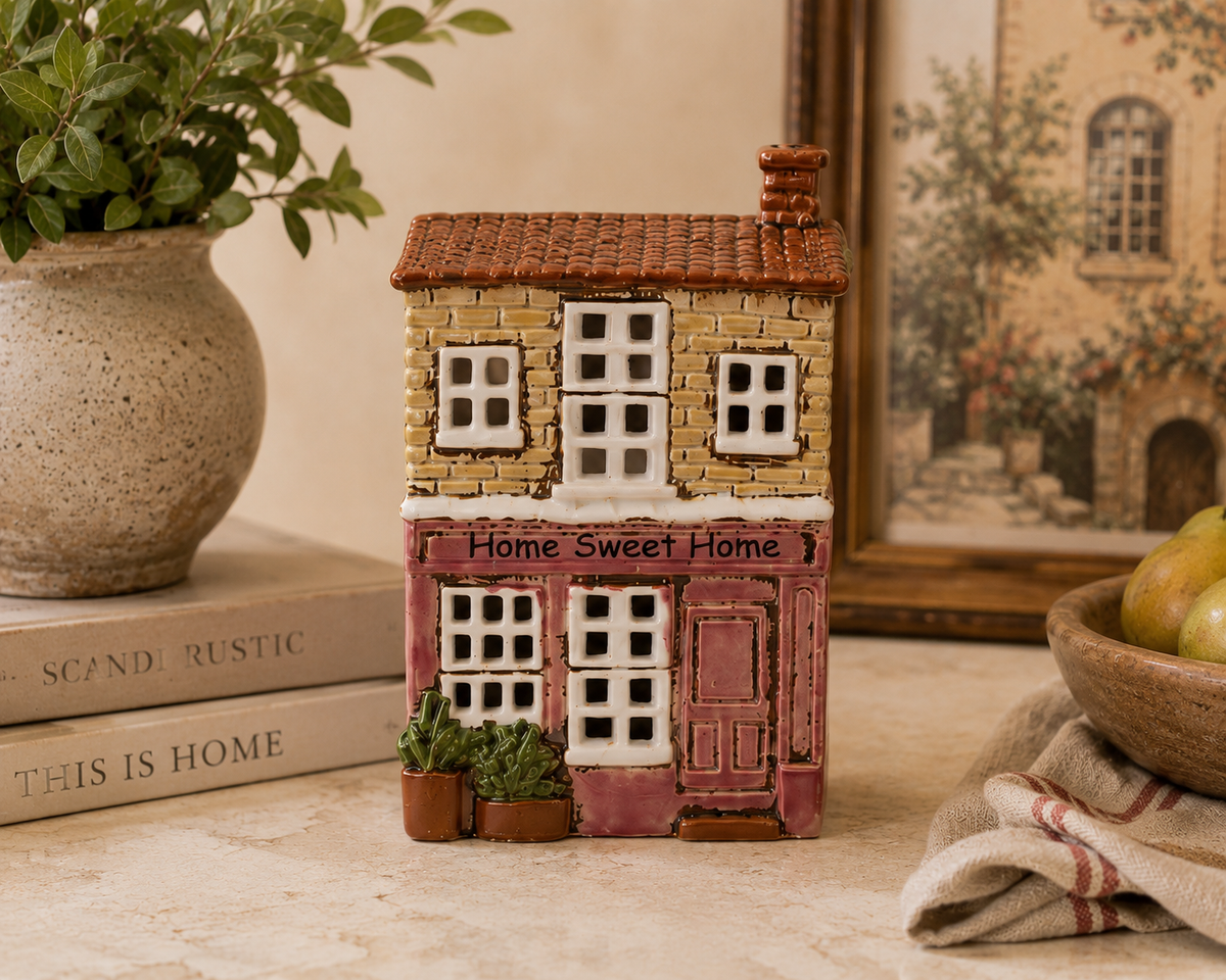 Home Sweet Home Tealight House Mr & Mrs Christmas