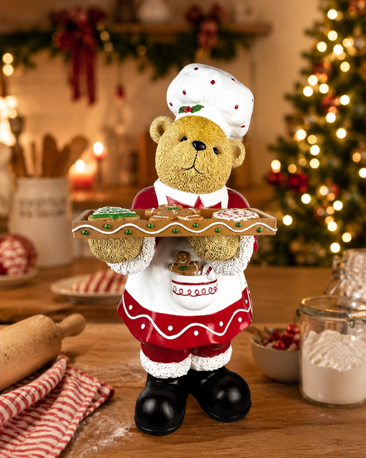 Merry Baker Mama Bear – Gingerbread Tray Mr & Mrs Christmas