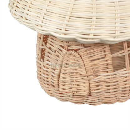 Natural Rattan Mushroom House heartnests