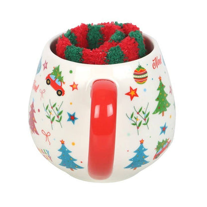 Nostalgic Christmas Mug and Socks Set - Mr & Mrs Christmas