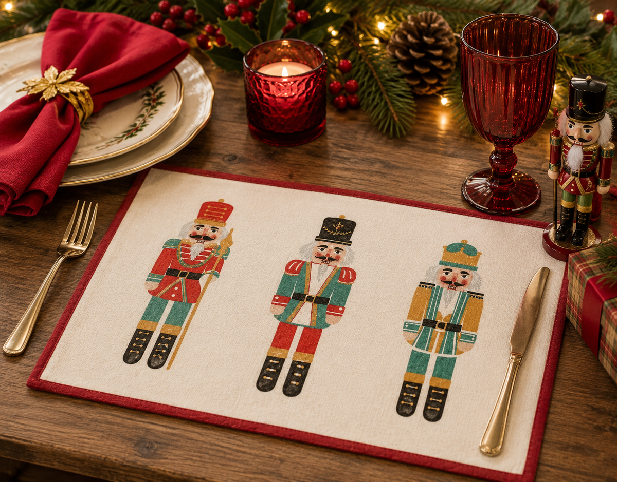 Nutcracker Trio Christmas Placemat