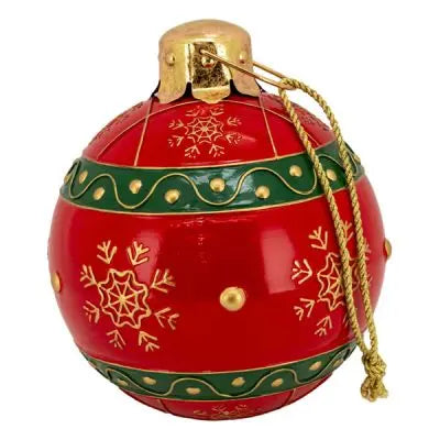 Oversized Traditional Red Ornament Mr & Mrs Christmas