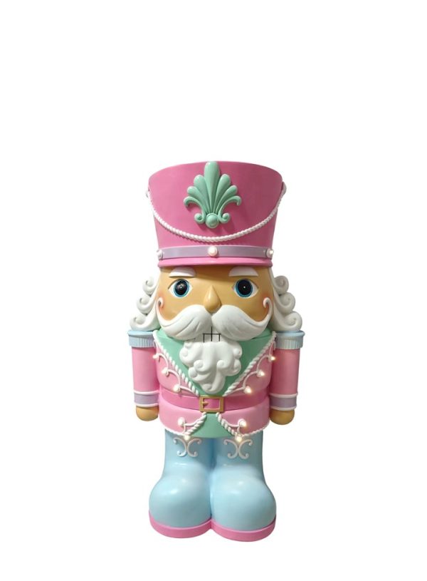 Pastel Stumpy LED Nutcracker Mr & Mrs Christmas