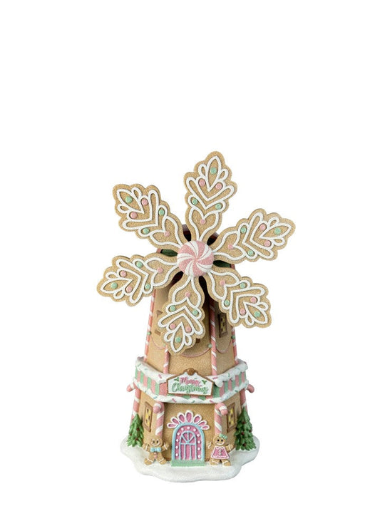 Pastel Windmill LED Mr & Mrs Christmas
