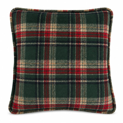 Reversible Tartan Christmas Tree Cushion Mr & Mrs Christmas
