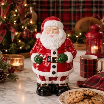 Santa Ceramic Cookie Jar 31cm