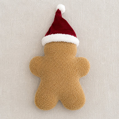 Santa Hat Gingerbread Man Christmas Cushion Mr & Mrs Christmas