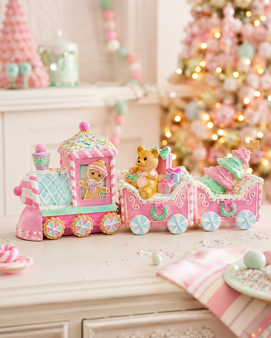 Sprinkle Gingerbread Polar Express Train Mr & Mrs Christmas