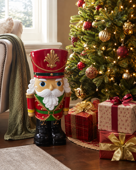 Traditional Stumpy LED Nutcracker Mr & Mrs Christmas