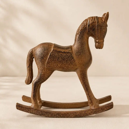Vintage Iron Rocking Horse