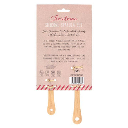 Head Elf & Little Elf Silicone Christmas Baking Spatula Set - Mr & Mrs Christmas