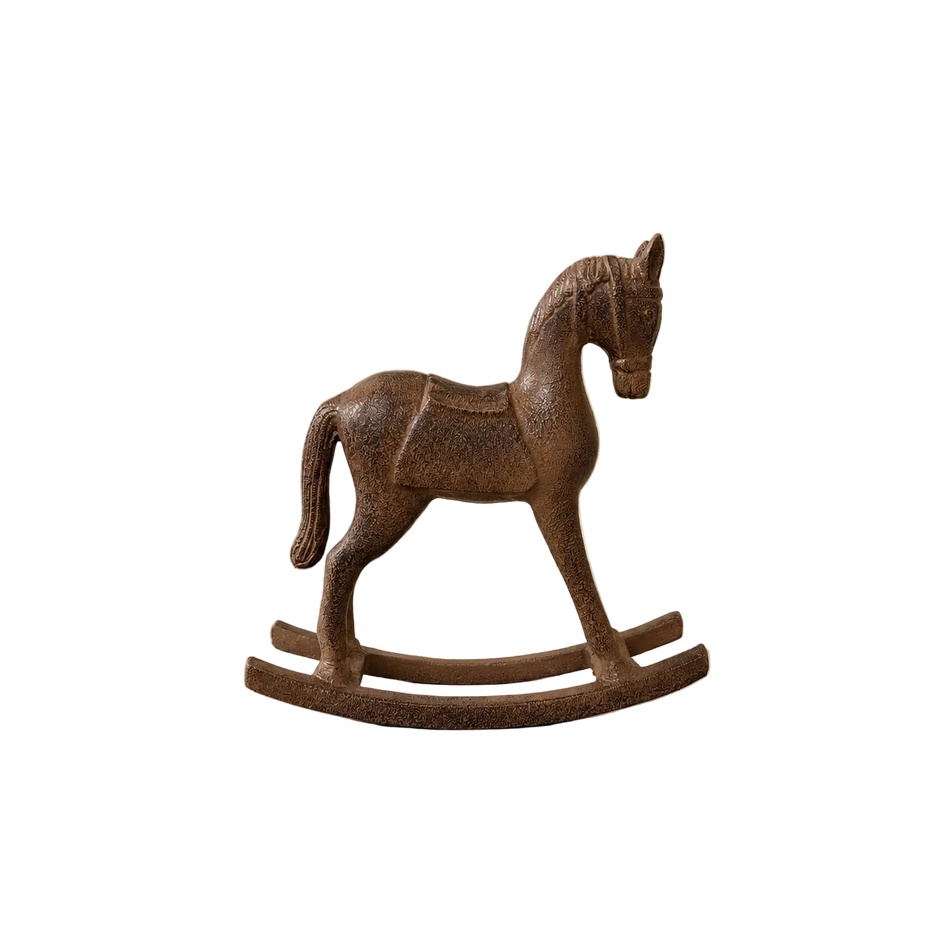 Vintage Iron Rocking Horse