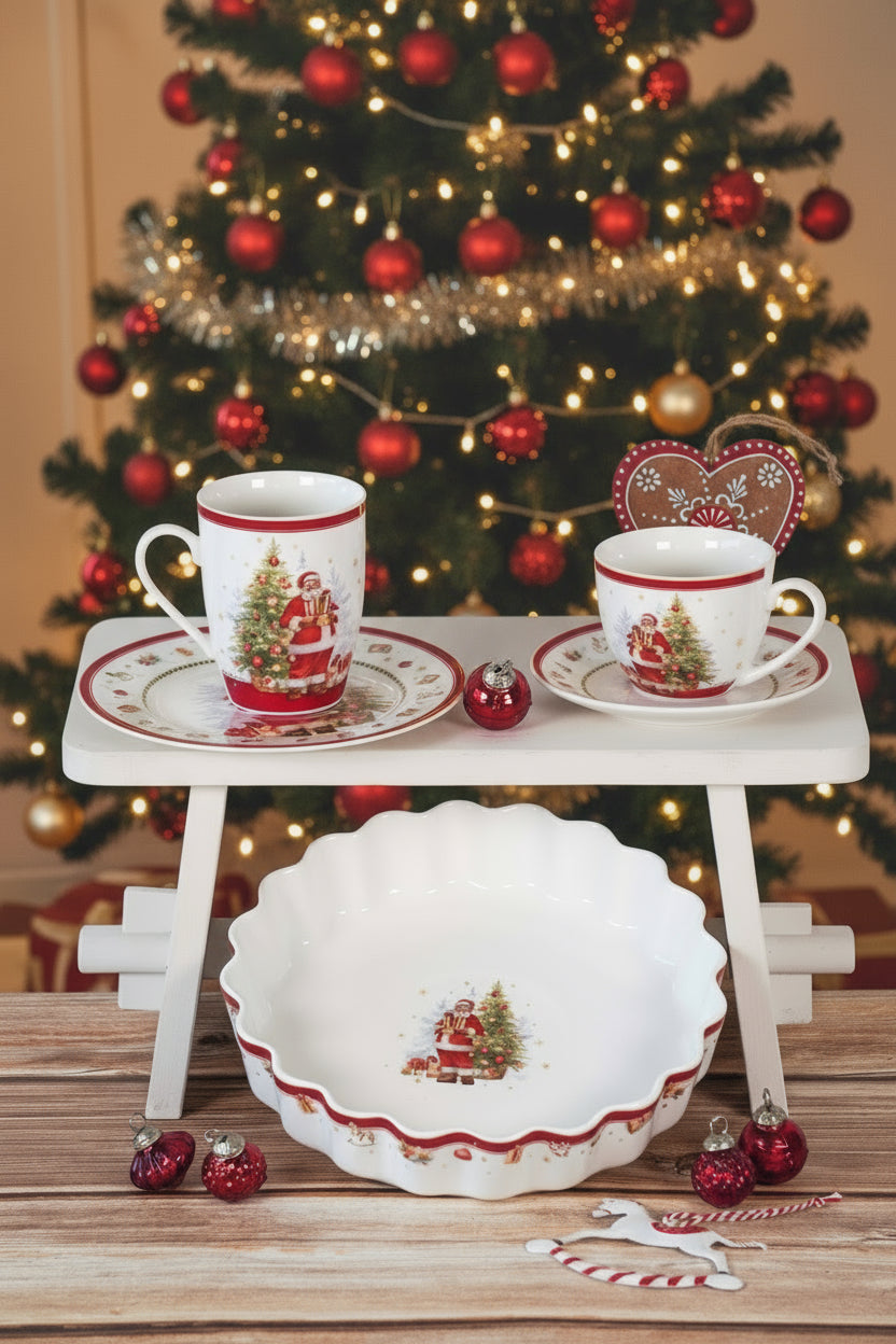 Jolly Santa Porcelain Mug - Mr & Mrs Christmas