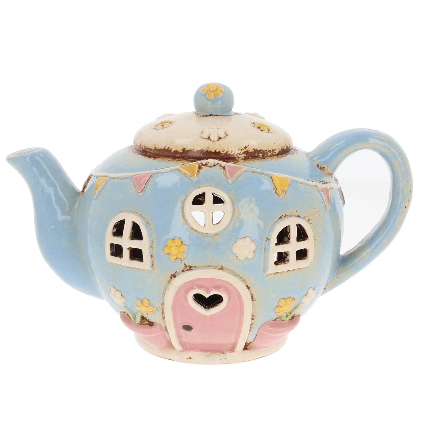 Village Pottery Teapot Round Tealight Joe Davies