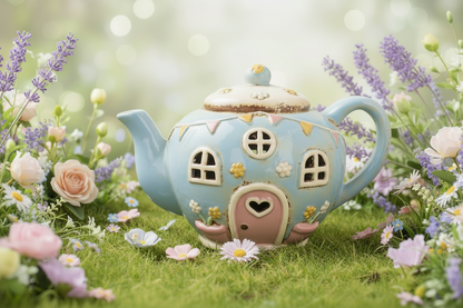 Cottage Village Teapot Round Tealight  - Mid March 2026 Arrival Joe Davies