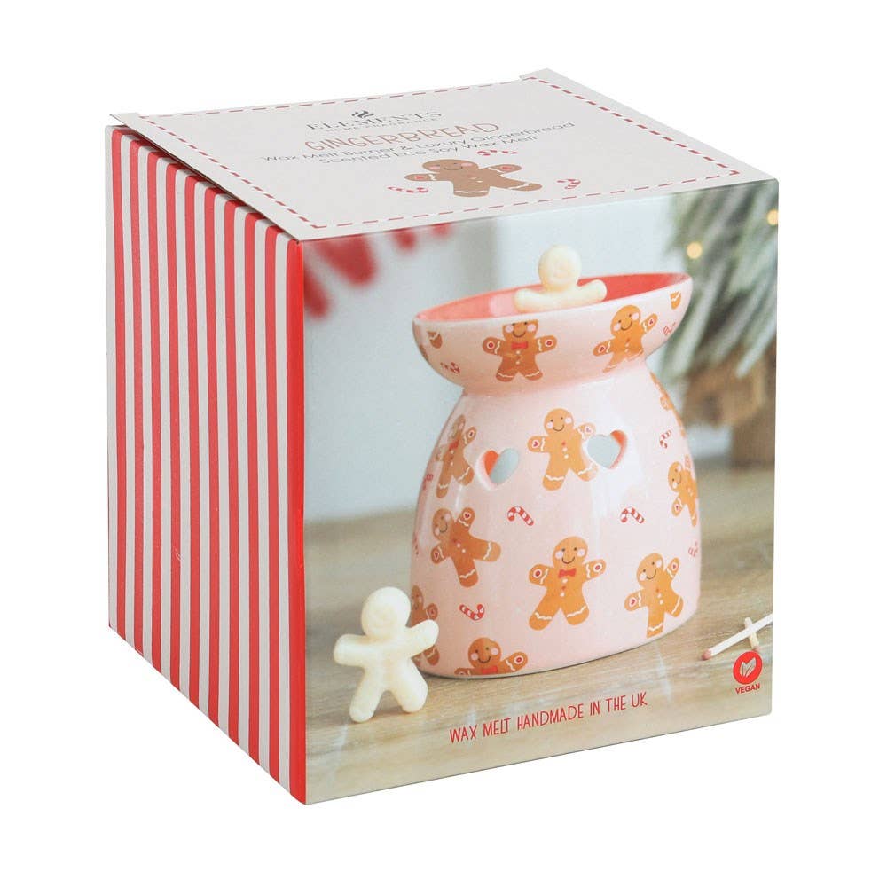 Christmas Gingerbread Wax Melt Burner Gift Set - Mr & Mrs Christmas