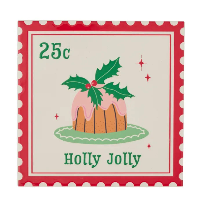 Holly Jolly Christmas Pudding Trivet - Arriving October 2026 Mr & Mrs Christmas