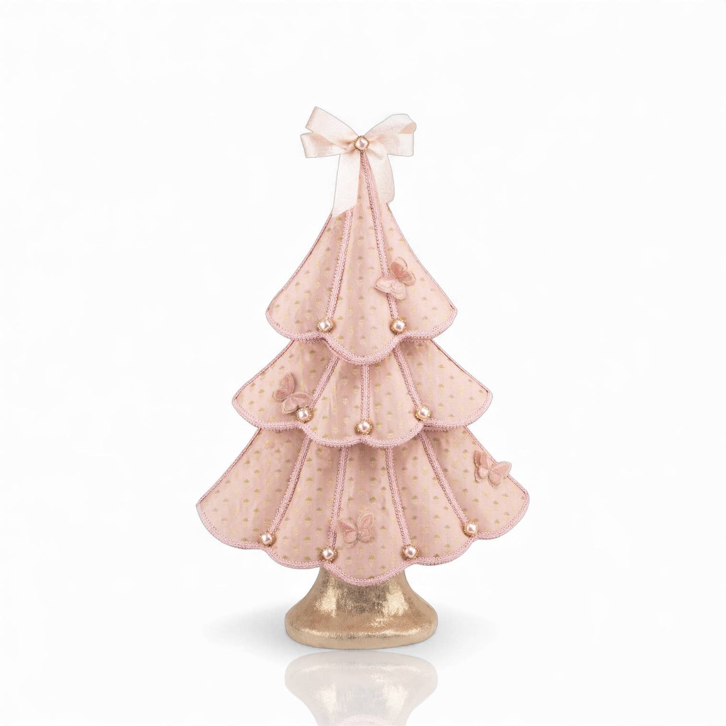 Pink Butterfly Tiered Tree 59cm December Diamonds