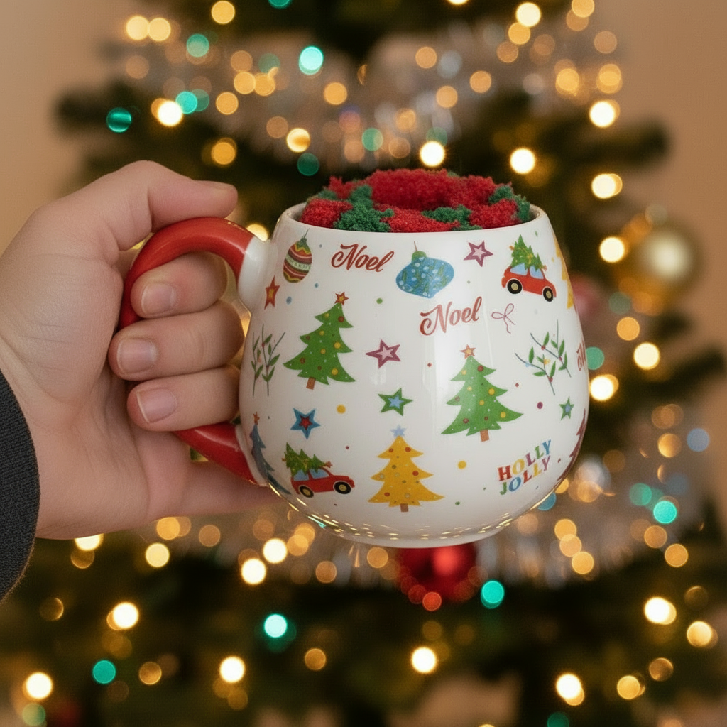 Nostalgic Christmas Mug and Socks Set - Mr & Mrs Christmas
