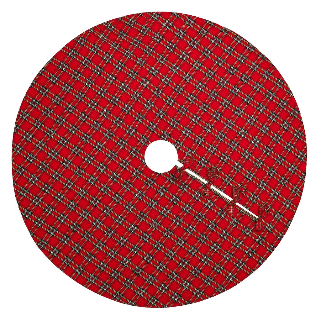 Classic Tartan Christmas Tree Skirt