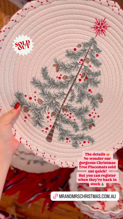 Christmas Tree Woven Placemat