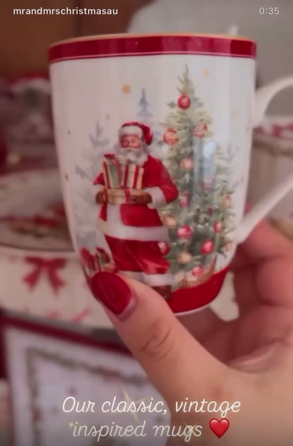 Jolly Santa Porcelain Mug