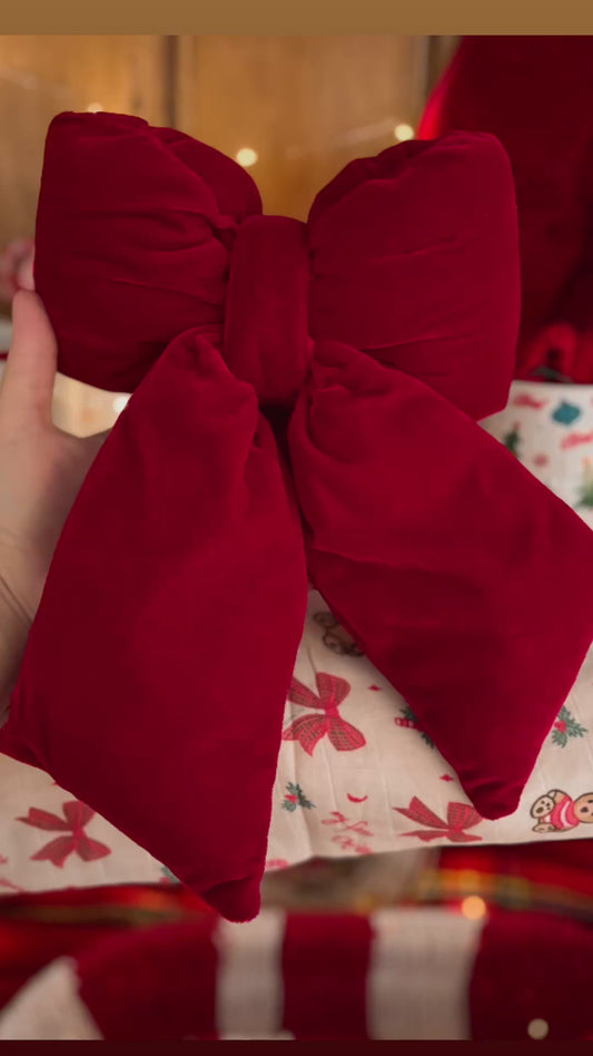 Burgundy Velvet Bow